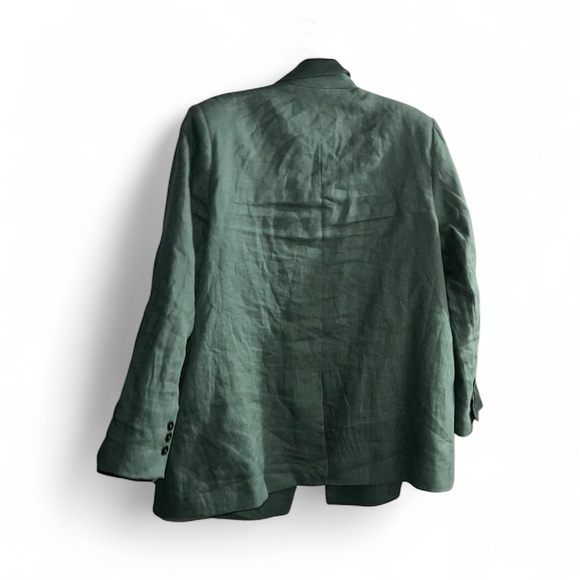 Mango Olive Green Double-Breasted Blazer – Size XL - Picture 2 of 13